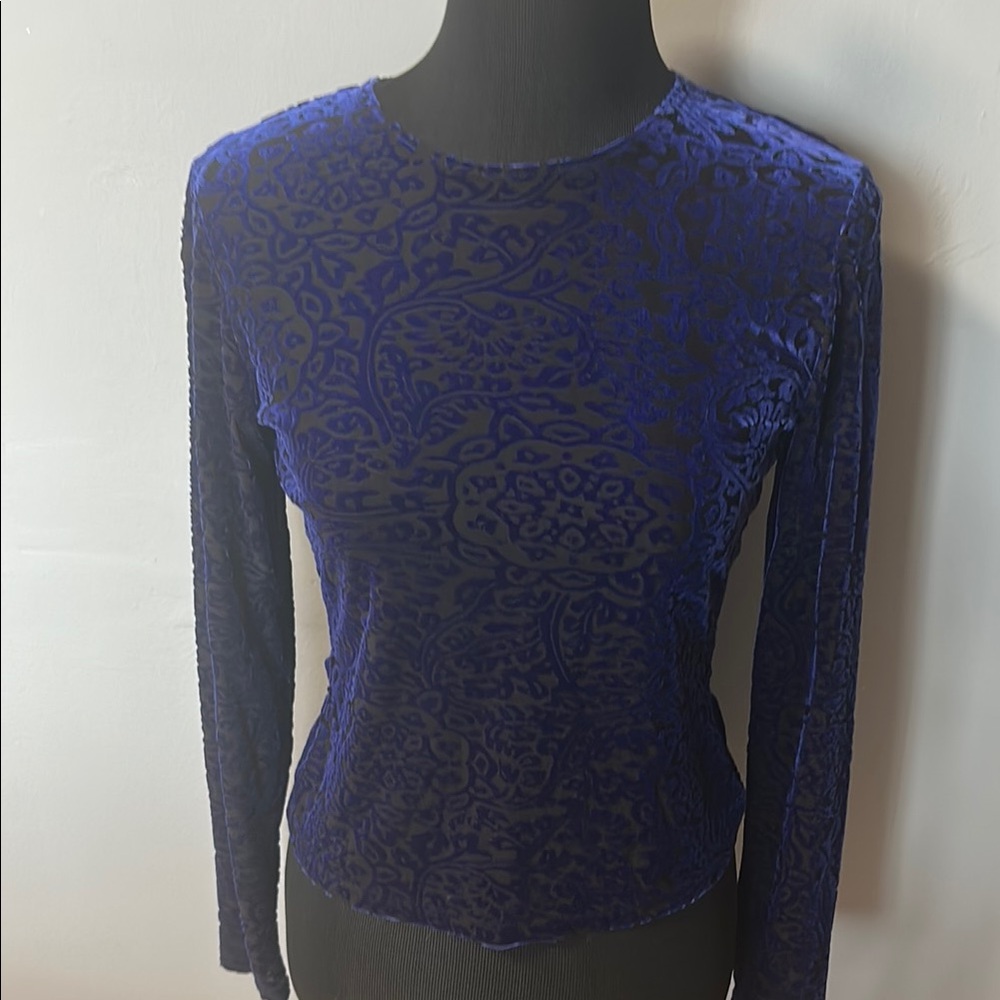 Hanky Panky Elegant Blue Velvet Women's Top